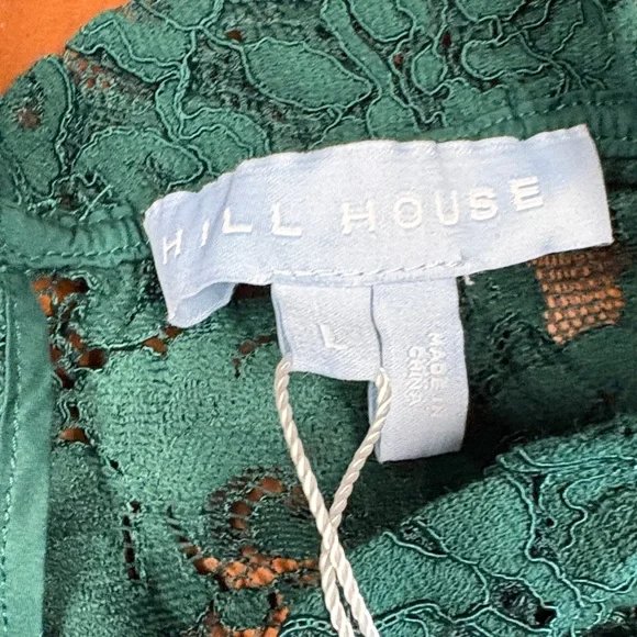 Hill House Emerald Lace Blouse - Picture 2 of 8